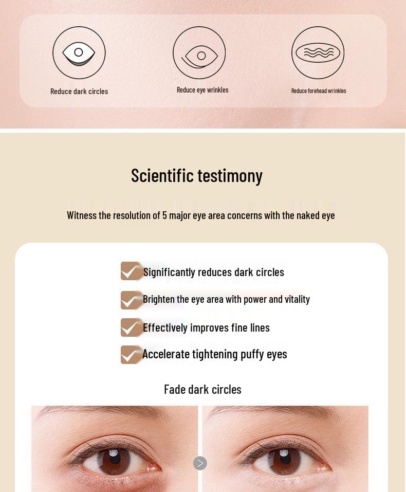 Eye Serum: Reduces Wrinkles, Firms, Moisturizes, Lifts & Tightens for Early Aging and Dark Circles