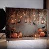 MOON.QG Halloween Photo Background Vines String Lights Lanterns Backdrop Party Photography Props Decorations Portrait Supplies