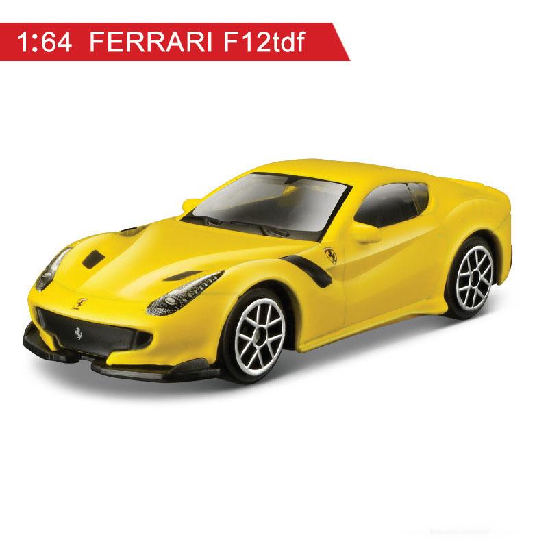 

1:64 Модель автомобиля из сплава Lafarenzo 488 599 SF90 F12 Игрушечная модель автомобиля Ferrari жёлтый