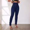 Spring and Summer New Sexy Hip Lift Lace-up Small Foot Jeans