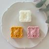 3 Styles Rabbit Leaf Pattern DIY Baking Mooncake Mold Hand Press Pastry Mold for Cake Decor Mid- Autumn Festival Bakeware Tools
