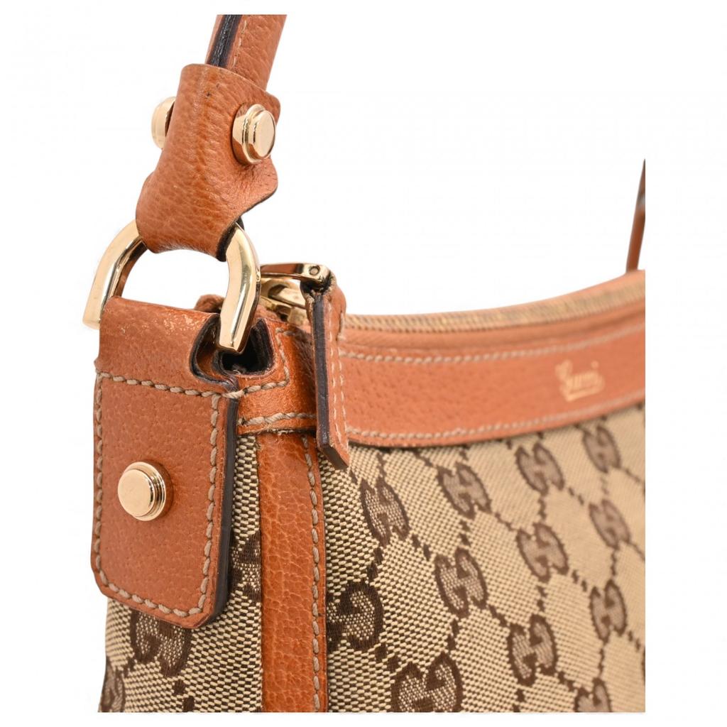 Auth GUCCI GG Canvas Shoulder Bag Beige Women's Handbag Gu5232cc Used
