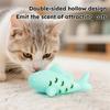 Fish-Shaped Silicone Cats Toy, Interactive Dispensing Puzzle Toy For Cats, -Resistant Teething Chew Toy With Hollow Design To Release Catnip Scent