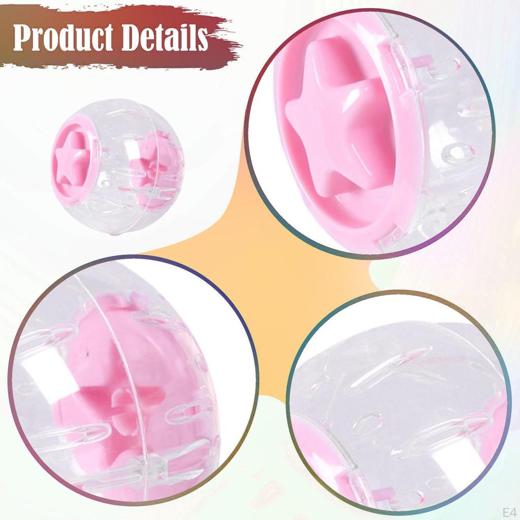 Exercise Ball for Hamsters And Guinea Pigs, Breathable Ball, Transparent Wheel, Toy