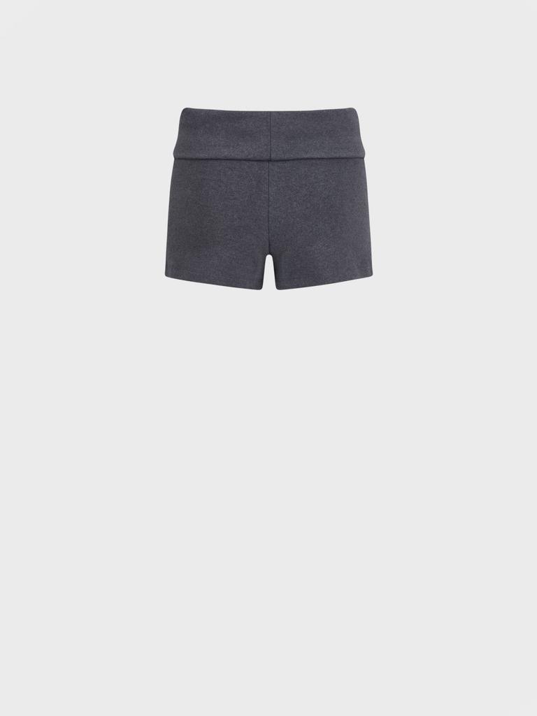 Visus Fold Over Shorts_Charcoal