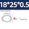 304 Stainless Steel Ultra-Thin Flat Washers - Available in Thickness: 0.1mm, 0.2mm, 0.3mm, 0.5mm