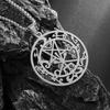 European and American Lucifer Satan Demon Hollow Five Pointed Star Necklace Stainless Steel Fashion Pendant Ornament