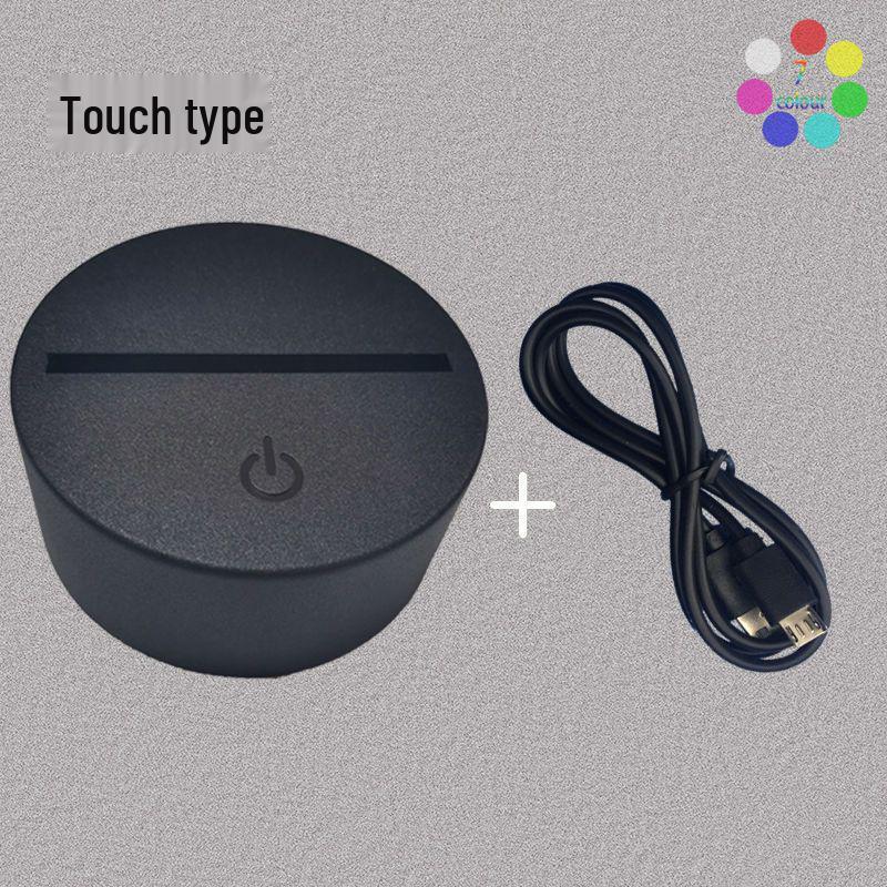 3D Quicksand Night Light - Touch-Control Atmosphere Lamp with Hourglass Landscape Design, Perfect for Relaxation and Gift Giving