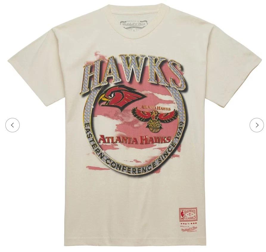 Atlanta Hawks Mitchell & Ness Vintage Soul Crown Jewels T-Shirt Men s 2XL NWT! 3XL