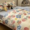 Cartoon Color Matching Four-piece Set Quilt Cover Bedding Quilt Cover Dormitory Bed Single Three-piece Set