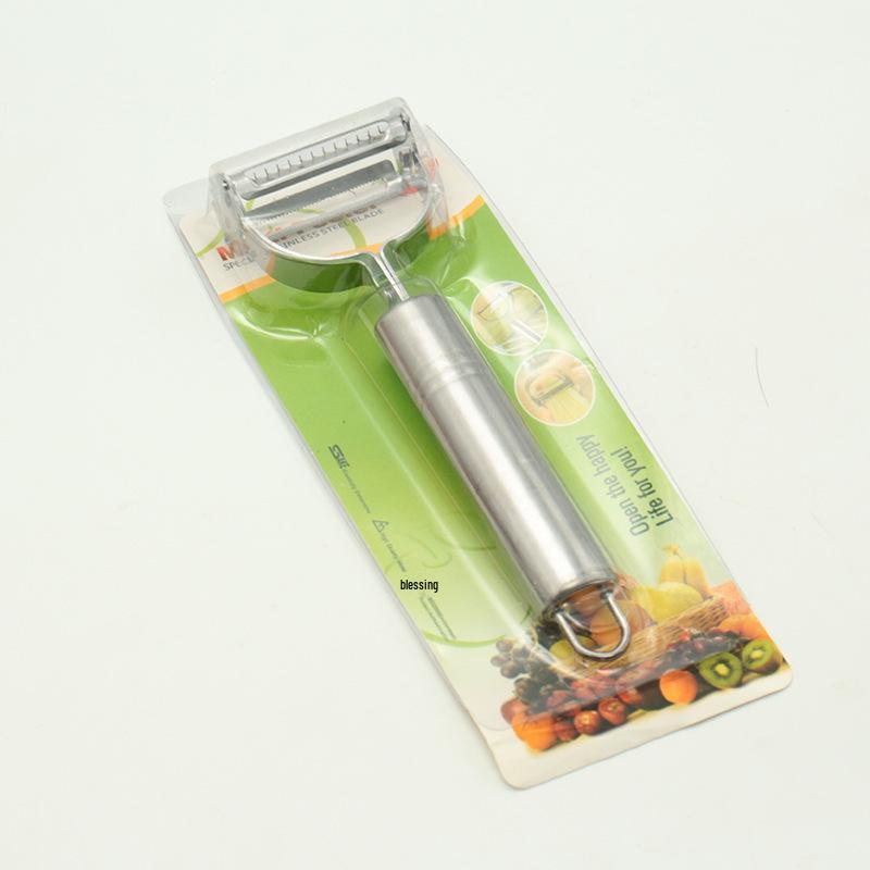 Three-Piece Stainless Steel Multi-functional Peeler and Grater for Fruits and Vegetables