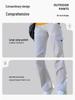 Damen Leichte Schnelltrocknende Cargohose: Atmungsaktive, Mehrfach-Taschen, Bündchen-Outdoor-Sporthose