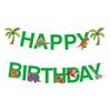 Dinosaur Party Decoration Tropical Dinosaur Birthday Flag Latte Party Decoration Dinosaur Birthday Banner
