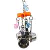 Bird Swing Parrot Cockatiel Cage Spoon Hanging Climbing Bite Chewing Pet Toy