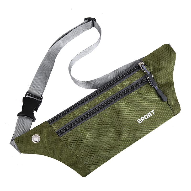 Running Waist Bag for Men Oxford Cloth Waterproof Crossbody Chest Bag Multi Functional Waist Bag