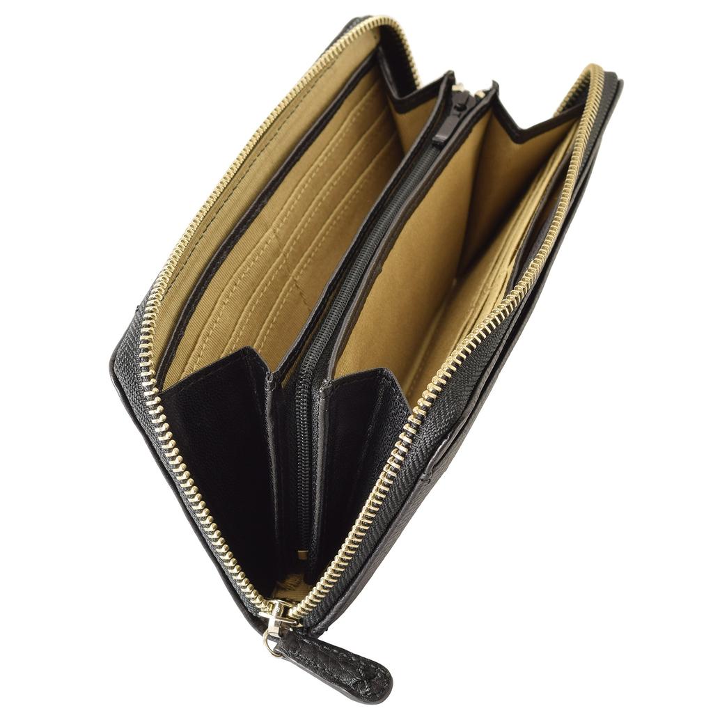 KANSAI YAMAMOTO Long Wallet with Coin Genuine Women's Purse, Leather, MJ-4508 (Orange)