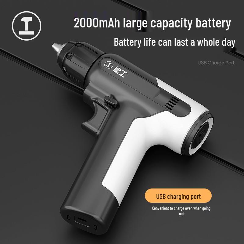 Green Forest 7.2V Cordless Drill/Driver, Multi-functional Electric Screwdriver, Rechargeable Home Tool Set.