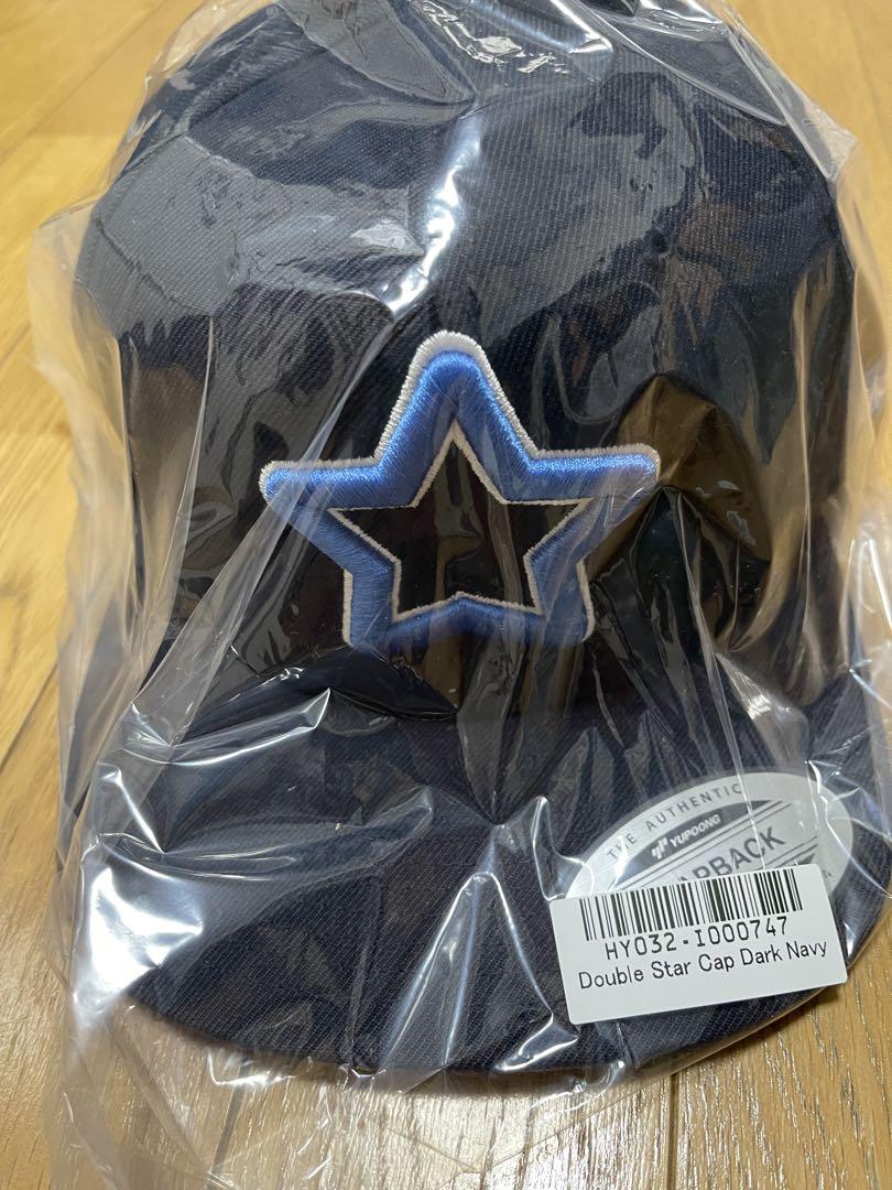 

[USED] MOBSTAR Double Star Dark Navy Snapback Hat