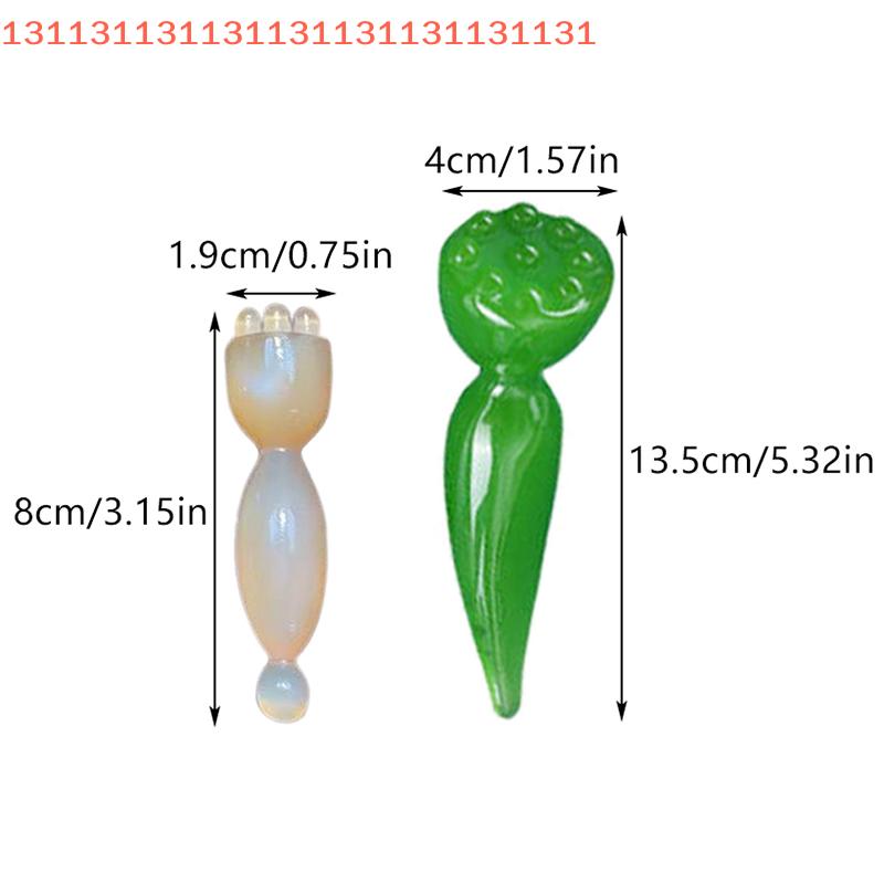 Lotus Seedpod Shape Gua Sha Face Massager Stick - Facial Lifting Skin Care Tool for Eyes Acupoint Pen Beauty Care