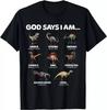 God Says I Am Christian Toddler Kids DinosaursGood Quality TShirt Size S5XL Unisex T-Shirt
