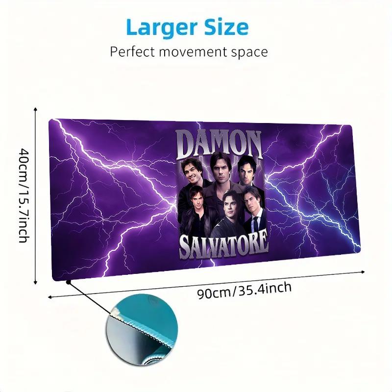 Damon Salvatore Color Mouse Pad Large Gaming Table Cushion Non-slip Laptop Tablet Big Mousepad XXL Mat Mini PC Playmat With Lock edge