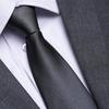 Black No Zipper Men'S Professional Dress Tie Business Casual Wedding Groom Korean Edition One Pull Tie