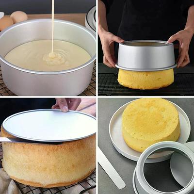 Kuchenform Aluminiumlegierung Rund Pudding Käsekuchenform Kuchenform Backform mit abnehmbarem Boden Kuchenform Küchenwerkzeuge