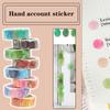 100pcs Washi Tape Round Dot Stickers Vibrant Handpainted Colors For Scrapbooking Decor