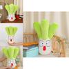 Adorable Green Scallion Plush Toy Soft Pp Cotton Stuffed Pillow For Bed