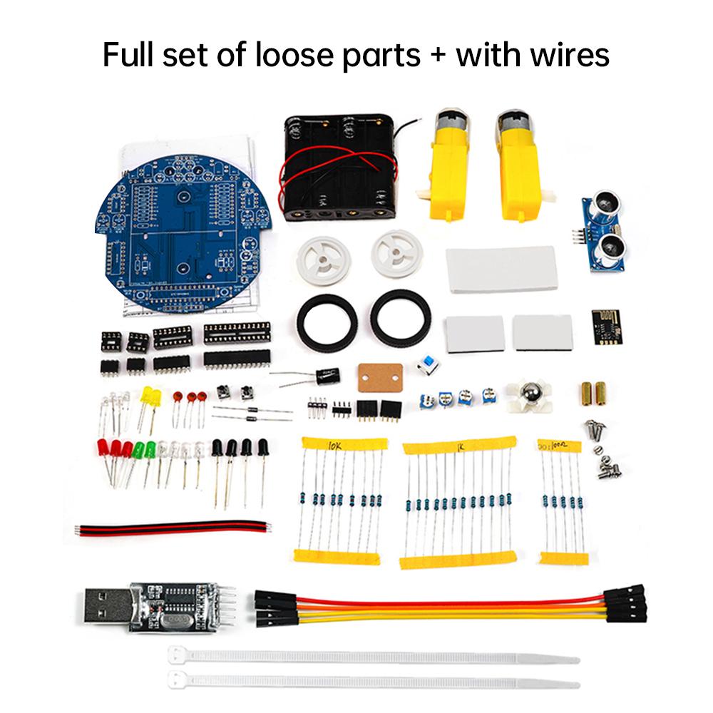 Multi BT Robot Car Kit Ultrasonic Obstacle Avoidance GraphicalRobot 51 Microcontroller Tracking Intelligent Car Diy Kit Parts