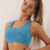 Seamless Polka Dot Racerback Yoga Tank: Women's High-End Sports Bra with Cups.