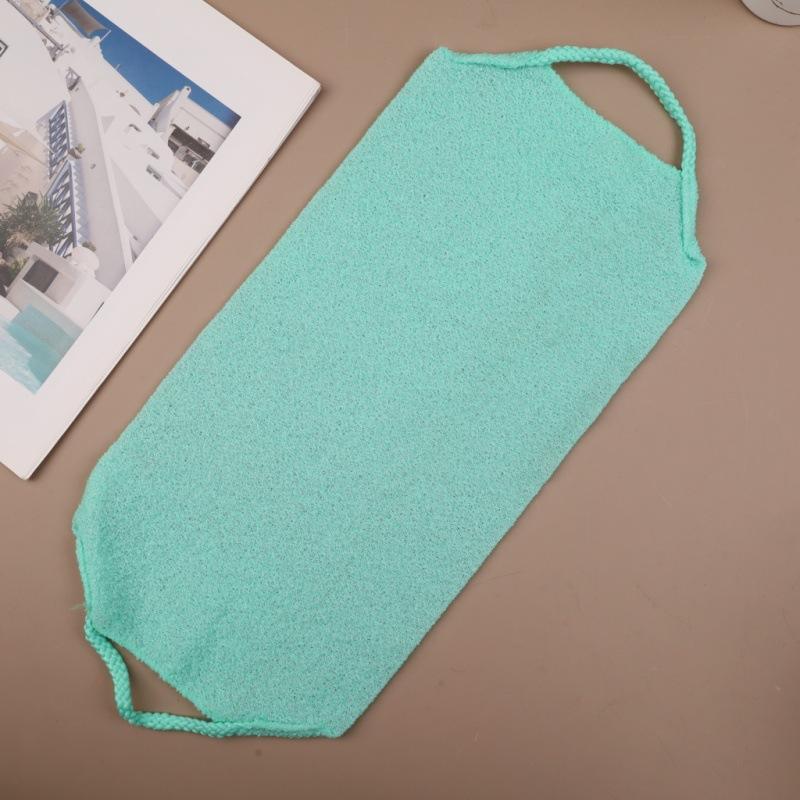 1Pc Exfoliating Bath Towel Scrubber Belt Bath Stretchable Full Body Washcloth Super Absorbent Towel Bathroom Supplies