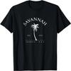 Savannah 1733 Palme Schwimmen Tauchen Neuheit Geschenk GA T-Shirt