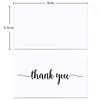 50-Pack White Thank You Greeting Cards for Holiday Gift Packaging and Decoration