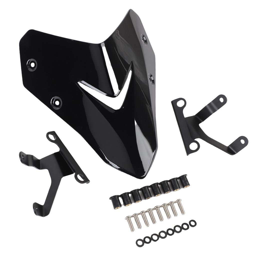 Motorcycle Wind Screen Spoiler High Strength Motorcycle Windscreen Sports Visor with Mounting Bracket Replacement for