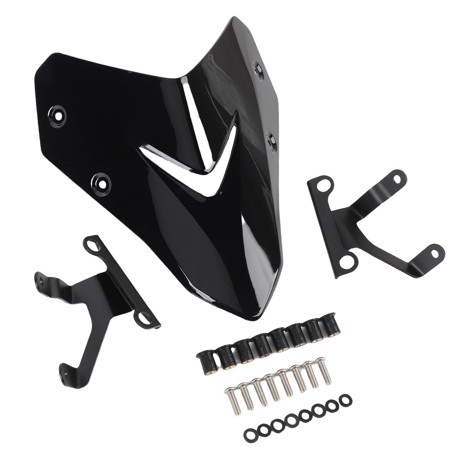 

Motorcycle Wind Screen Spoiler High Strength Motorcycle Windscreen Sports Visor with Mounting Bracket Replacement for