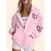 Women's Plus Size Casual Zip Hoodie