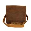 Pánská aktovka na notebook Satchel Dámská taška z pravé kůže Vintage Leather Messenger hnědá