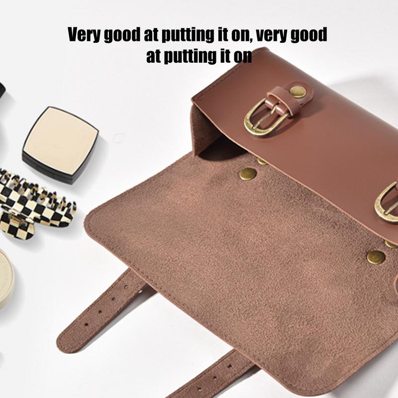 Motorcycle Tool Bag Vintage Handlebar Organizer Pouch For Motorcycle Motorcycle Fork Pouch For Water Bottle Driver's License