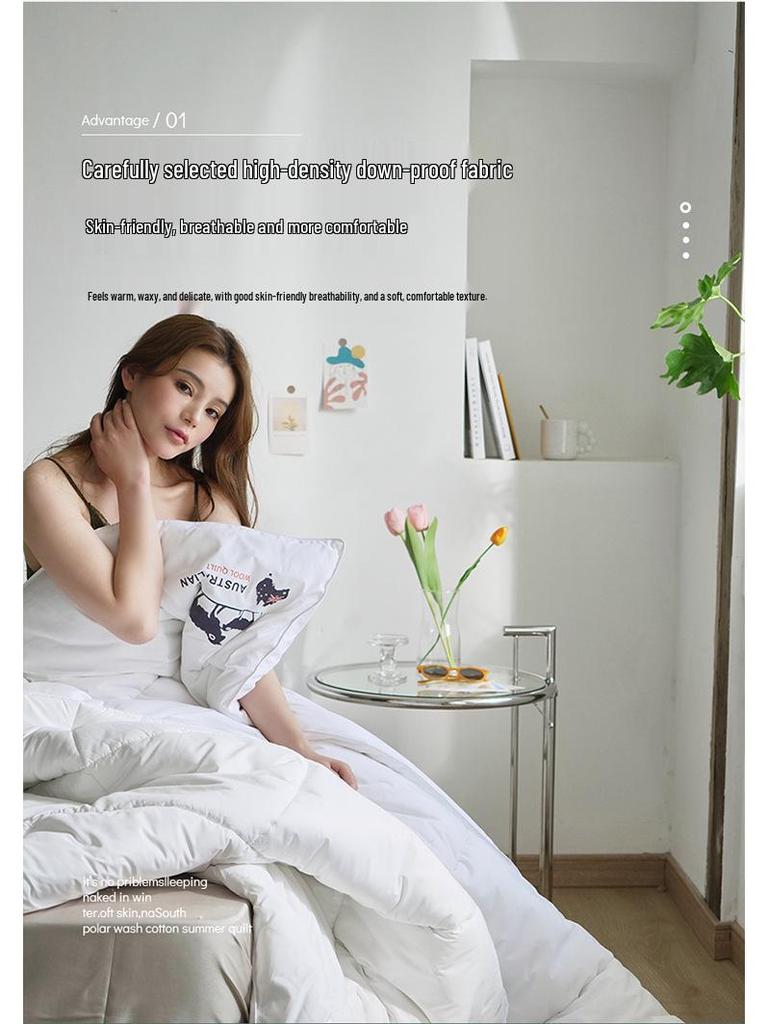 100% Australian Wool Quilt: Warm, Lightweight, Luxury Gift for Winter, Spring & Autumn Home Use