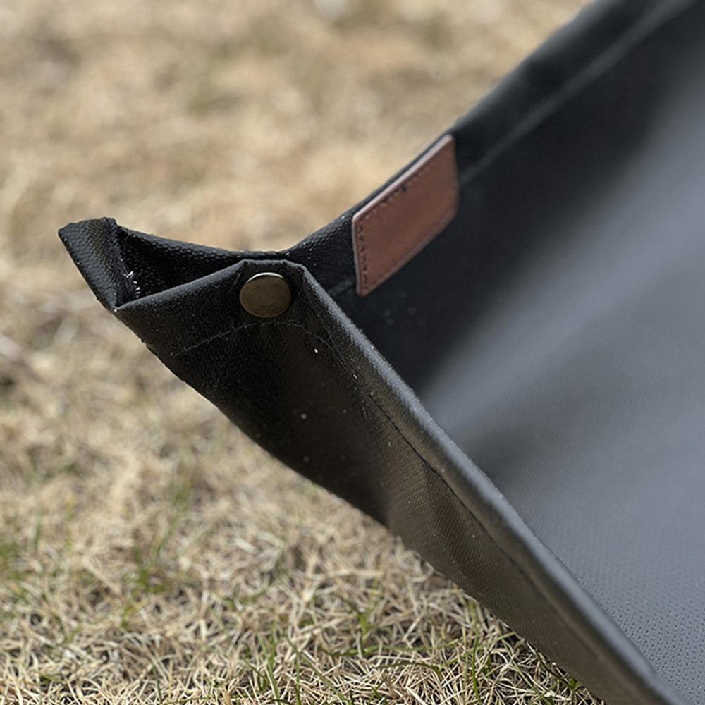 Protective Pad Fire Pit Mat Black Fireproof Grill Pad Durable Grill Floor Pad Outdoor Grill