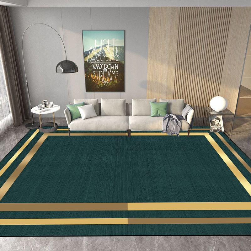 Modern Living Room Carpets Luxury Golden Decoration Carpet Hall Sofa Area Large Rug Bedroom Cloakroom Home Soft Mat Customizable