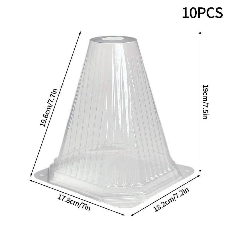 10/20Pcs Conical Protective Cover Plants Seedlings Cover Reusable Nursery Lid Cold Proof Prevent Birds Planting Nursery Tent