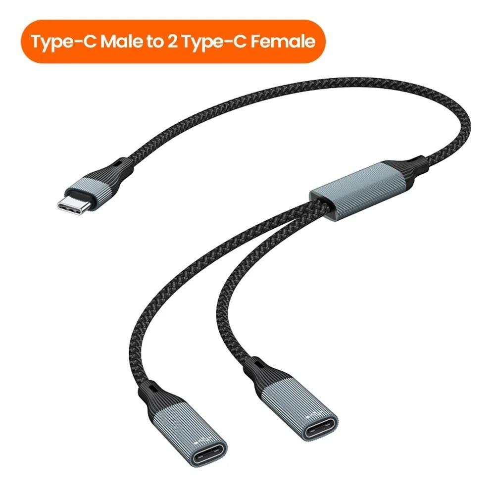 Aluminum Alloy Shell Multiple Splitter Adapter TPE Plastic USB Power Charging Hub  Power Charging