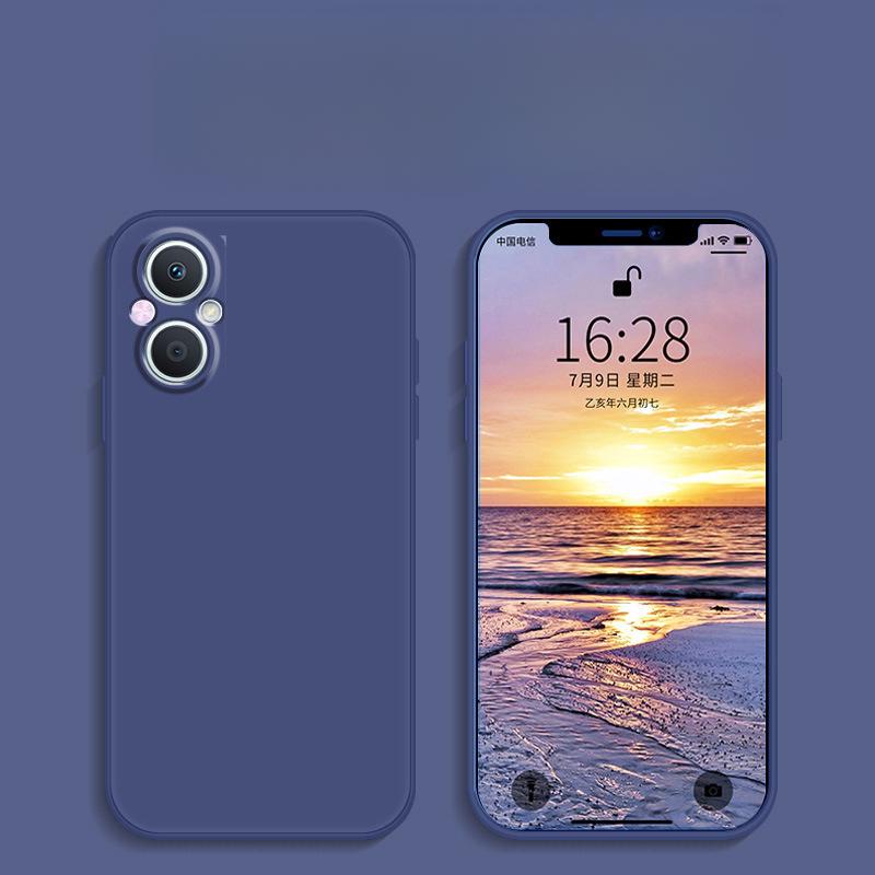 Applicable To Oppoa96 Mobile Phone Case Protection Case Liquid Soft Silicone Full-inclusive Anti-fall Case for Men and Women