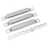 3PCS Crossover Tubes Replacement Stainless Steel Universal Adjustable Grill Crossover Tube with Screws for BBQ Parts