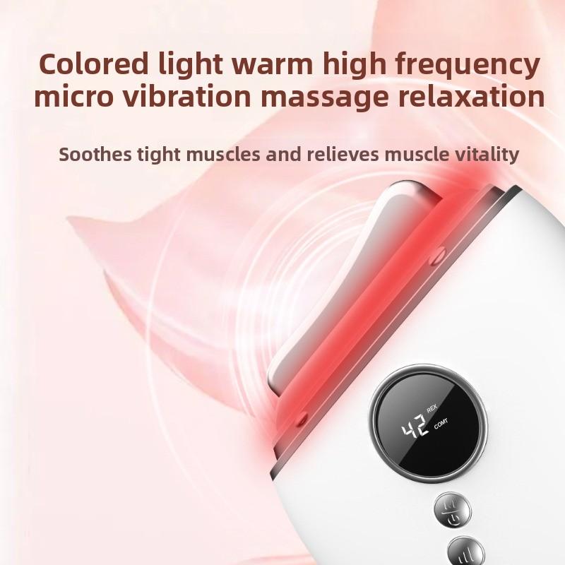 5-Speed Rechargeable Gua Sha Massager – Facial Lifting & Neck Sculpting Tool with LED Light Therapy & Heating Function