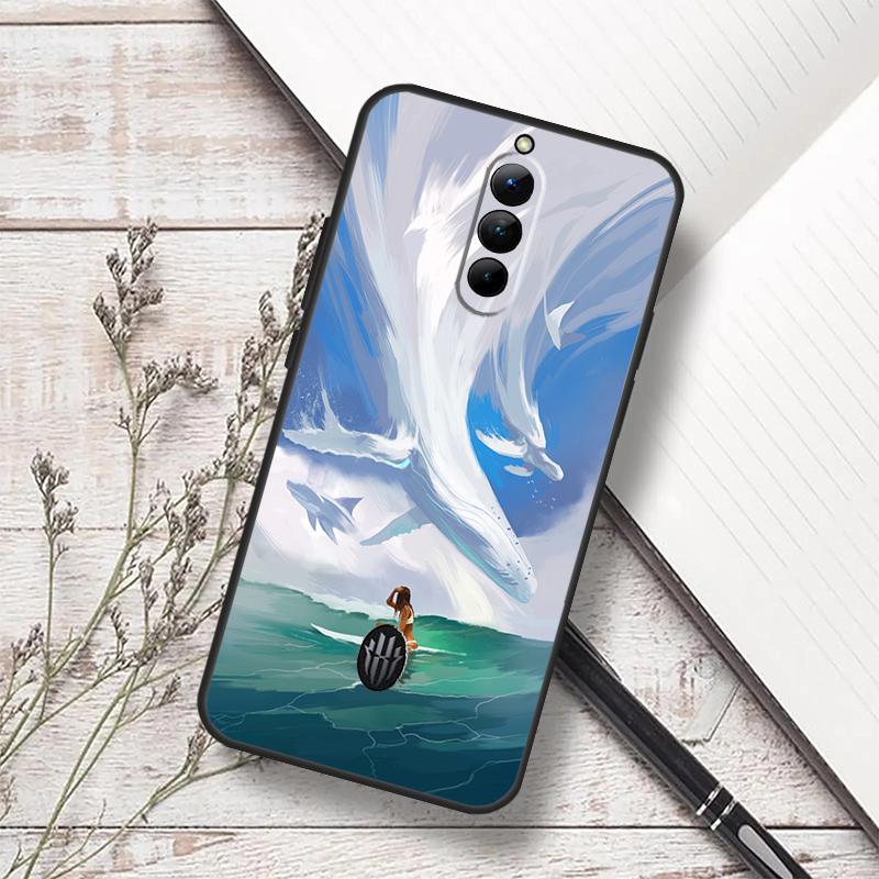 Surfing Art Surf Girl Case For ZTE Nubia Red Magic 8 9 10 8S 9S 10S 11 Pro Plus 6 7 6S 7S Pro 5G 6R 10 Air Funda