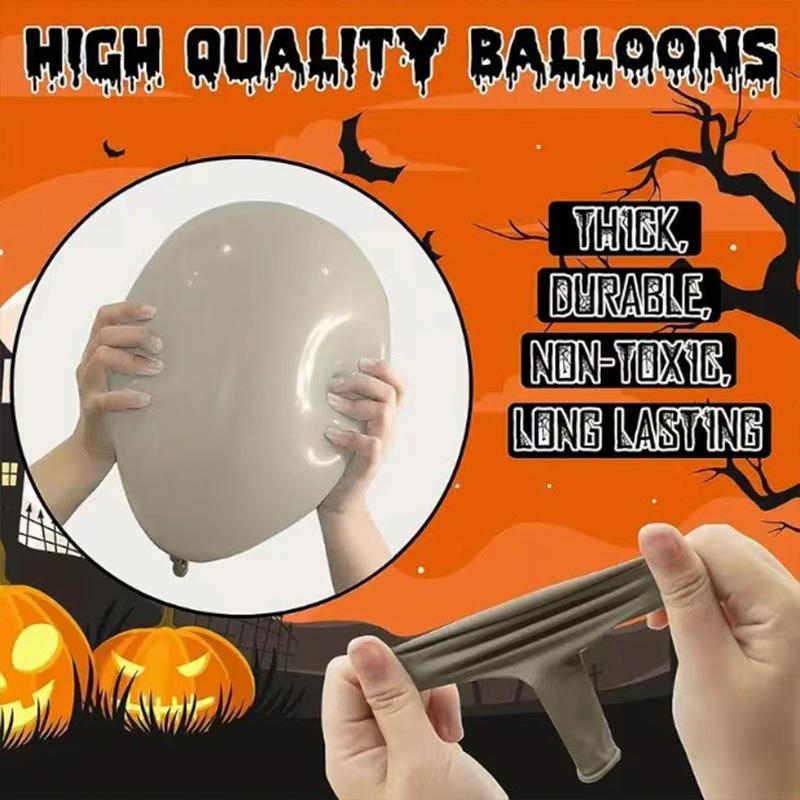 Halloween Balloons Decorations Set - Pack 96 Halloween Party Supplies with Pumpkin Spider 3D Balloons Decorations Balloon Arch