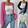 Simple Short Sweater Cardigan without Button Skin-Friendly Comfy Warm Clothing Gift for Birthday